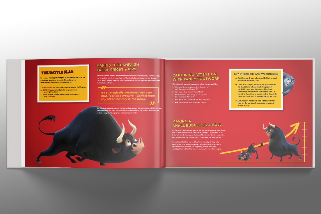Ferdinand Marketing Campaign Award Booklet
