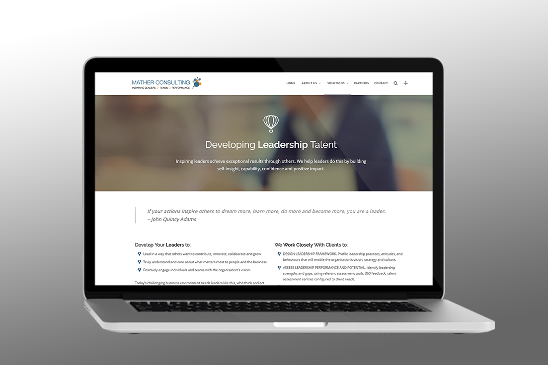 Website Design for Consulting Agency